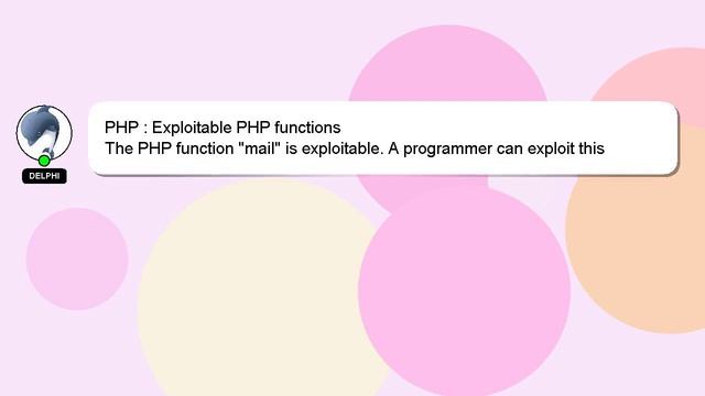 PHP : Exploitable PHP functions смотреть онлайн