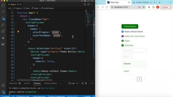 Ant Design Dynamic Theme | Light vs Dark Theme Switcher | Ant Design Theme Customization in React J