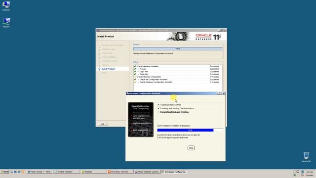 Installation / Configuration of Oracle 11G R2 x64 software and database смотреть онлайн