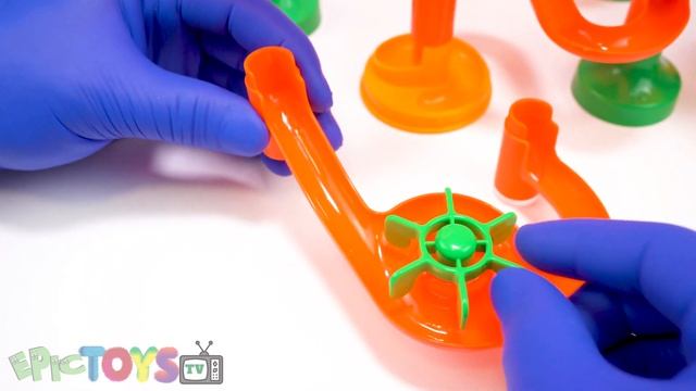 MARBLE For KIDs - How To Build Marble Run Toy Set And Play Marble Run Game!