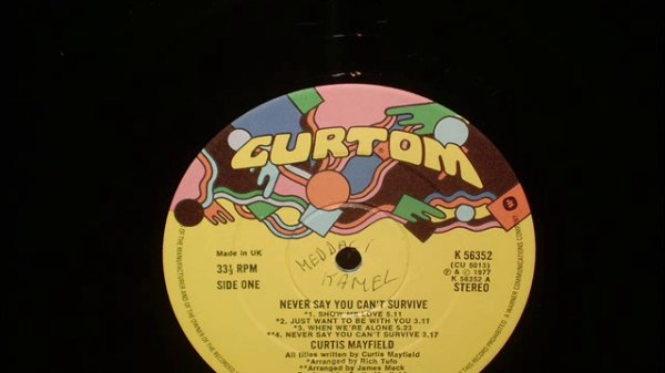 CURTIS MAYFIELD - when we're alone