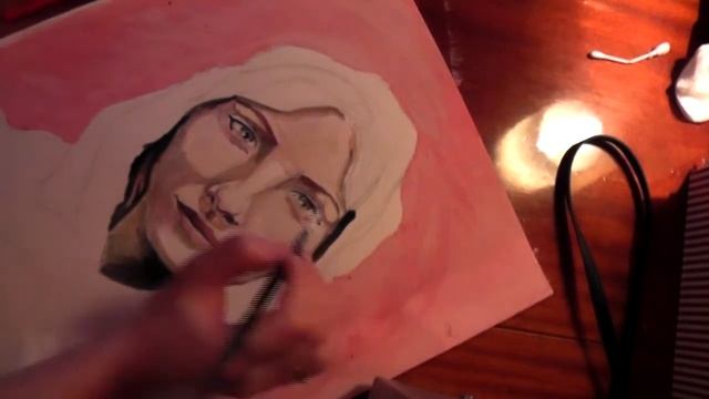 SPEED DRAW ANTOUANNETA. СКОРОСТНОЕ РИСОВАНИЕ.ПОРТРЕТ АКРИЛОМ смотреть онлайн