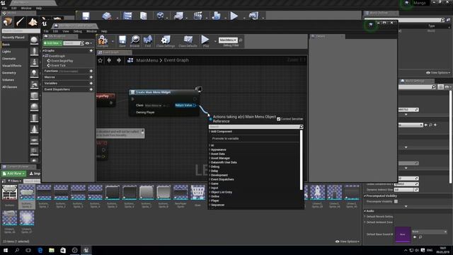 Unreal Engine 4 Создание главного меню в игре смотреть онлайн