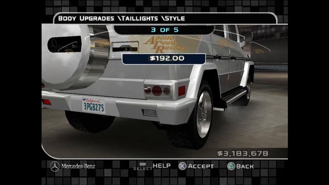 Midnight Club 3. Все кузовные детали для Mercedes-Benz G55 AMG смотреть онлайн