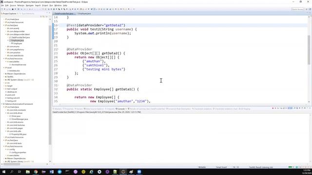 Selenium Framework - Part 18 - How to use Data Provider? Data provider in Testng | Selenium | Excel смотреть онлайн