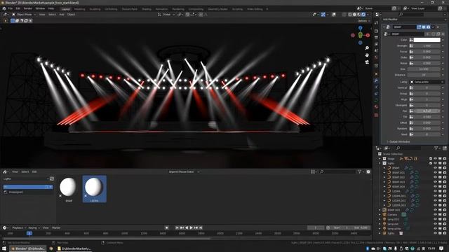 Blender stage light sample смотреть онлайн