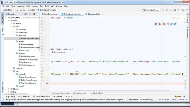 Интернет магазин с нуля на php Выпуск №90 Контроллер удаления данных в административной панели ч.2 смотреть онлайн