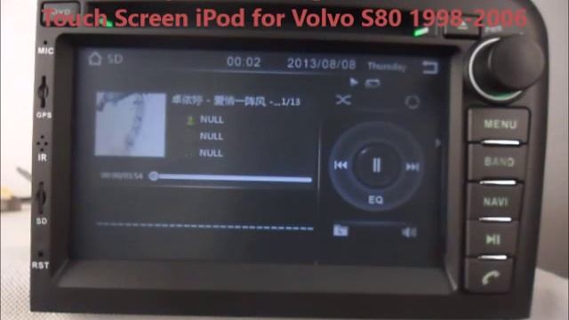 Volvo S80 1998-2006 Car DVD Player GPS Navigation Radio смотреть онлайн