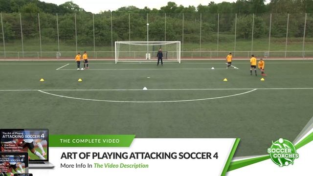 Easy to Organize Explosive Sprint and Passing Drill | Attacking Soccer смотреть онлайн