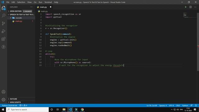 Python Program To Convert Speech to text and Text to Speech | PYTTSX3 speech_recognition | Hindi смотреть онлайн