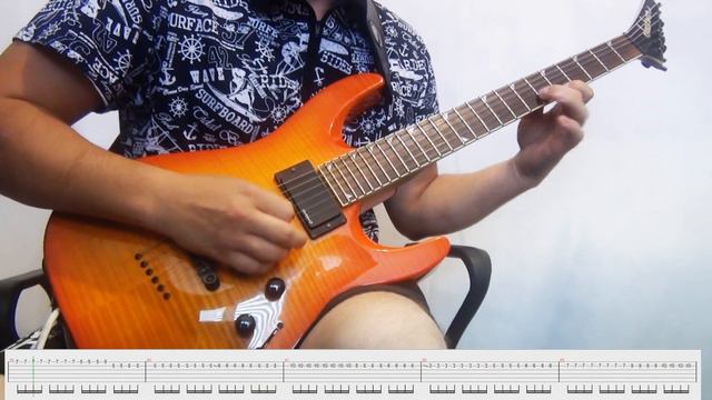 Galneryus - New Legend/Rise Up Solo Cover (+ Backing Track/tab)