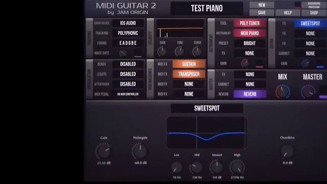 Jam Origin's MIDI Guitar 2 - V2.5 for iOS - Quickstart смотреть онлайн