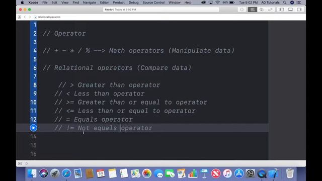 Swift Tutorial For Beginners #5 - Using Relational Operators смотреть онлайн