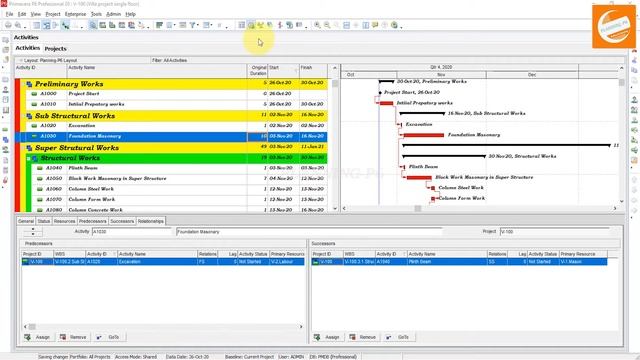 How to create and remove dangling logic in primavera p6 | Planningp6 | Logics in primavera | Tricks смотреть онлайн