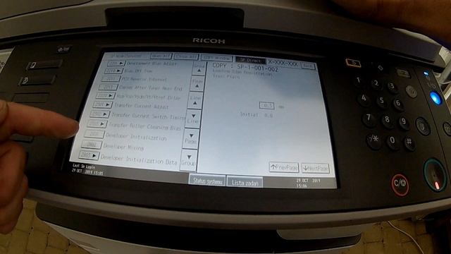 Developer initialization RICOH MP2352 MP2852 MP3352 tutorial service смотреть онлайн