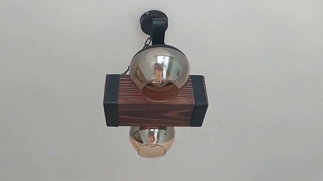 Люстра деревянная балка на цепи (2 плафона) в беседку, альтанку, сауну, дом - ковка под старину смотреть онлайн