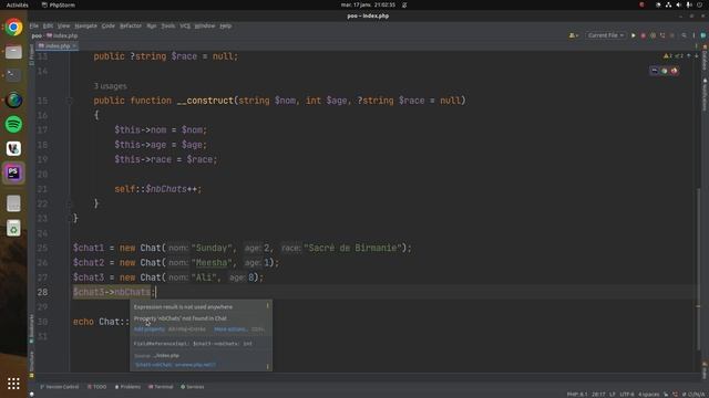 ? POO Avec PHP 8.1 - Le Mot Clé 