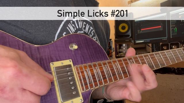 Groovy 16th Note pentatonic Lick (slow version after) :: Simple Licks Episode #201 смотреть онлайн