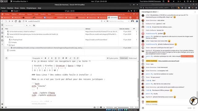 Viv LIVE dit #1 : Nouveauté Vivaldi avec son gestionnaire de notes et menus à personnaliser смотреть онлайн