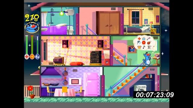 Oggy Moshi (Oggy And The Cockroaches Game) | Gameplay - 300 Points COMPLETE