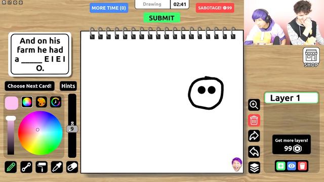 Can We Beat Roblox DRAW A BLANK!? (FUNNY DRAWING PICTURE GAME CHALLENGE!) смотреть онлайн