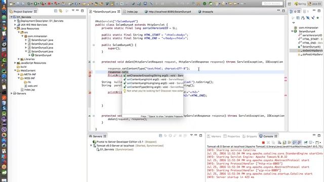 Java EE 011 IDE, ApplicationServer, Run, Debug, Deploy, Servlets 11 смотреть онлайн
