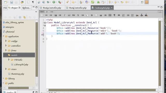 Zend Framework 1.8 tutorial 5 zend_acl with zend_auth and controller plugin part 1 смотреть онлайн
