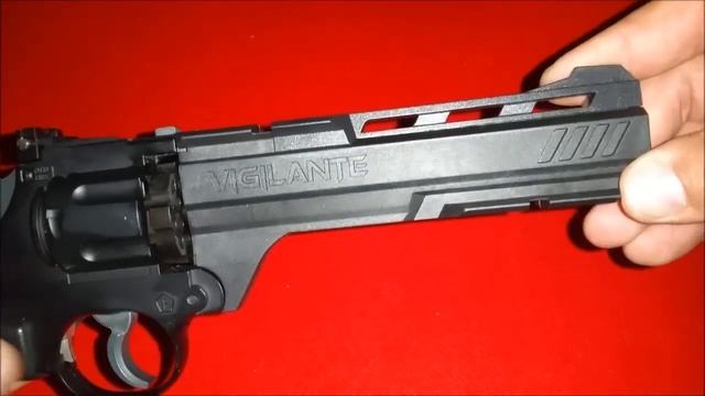 Crosman Vigilante CO2 Revolver Review + Test German