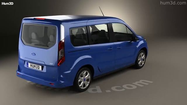 Ford Tourneo Connect SWB XLT 2016 3D model by Hum3D.com смотреть онлайн