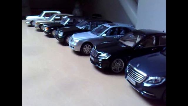 Mercedes S-class Evolution (1965-2013) 1:18 Diecast смотреть онлайн