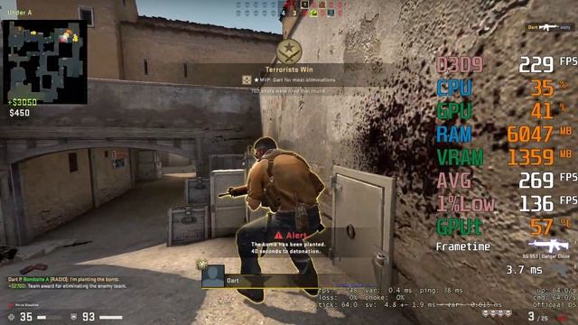 GeForce RTX 2060 -- AMD Ryzen 3 3100 -- CSGO FPS Test смотреть онлайн