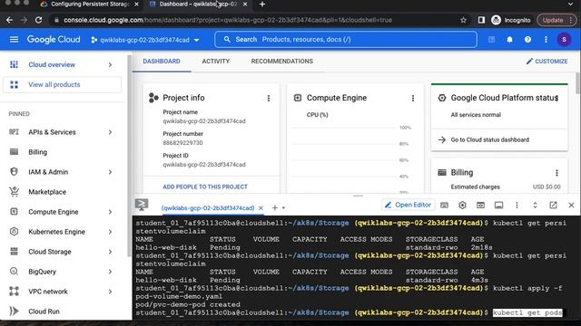 Configuring Persistent Storage for Google Kubernetes Engine смотреть онлайн