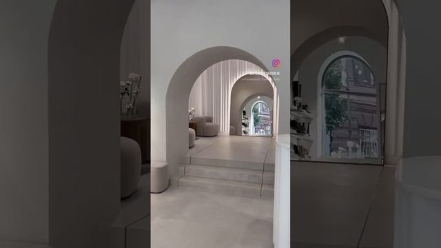 Микроцемет и декоративная штукатурка для Российского бренда обуви ?#штукатурка#микроцемент#дизайн