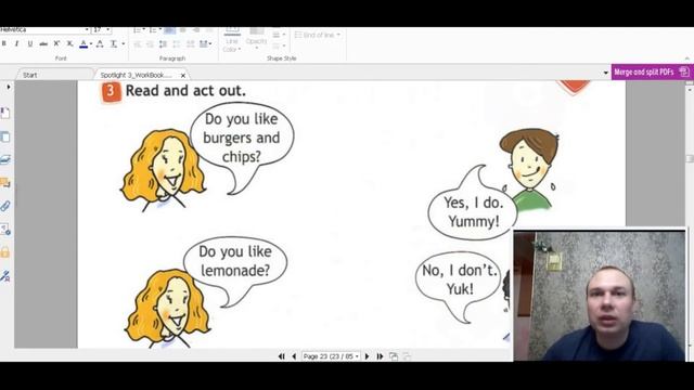 Английский язык рабочая тетрадь 3 класс стр. 22-23 Spotlight 3 Workbook смотреть онлайн