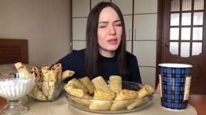 MUKBANG | Челлендж 30 блинов за 1 раз | Challenge 30 pancakes for 1 time | NO ASMR