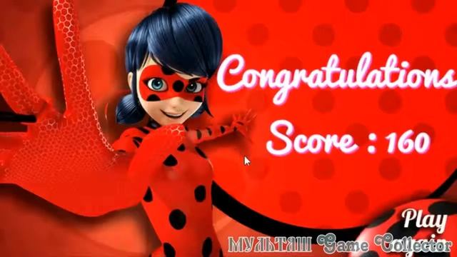 Miraculous Ladybug Games. Ladybug collect the coccinelles.Чудесные Божья коровка Игры. смотреть онлайн