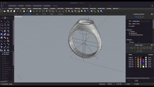 Create 3D model with Python | Rhinoceros 3D and Python Script смотреть онлайн