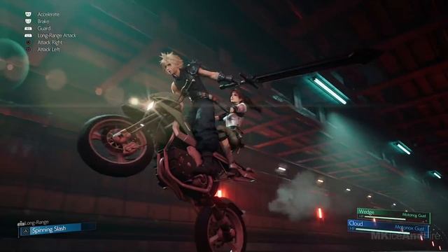 FINAL FANTASY 7 REMAKE Bike Chase Scene HD смотреть онлайн