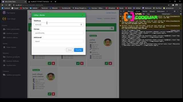 81. Mantenimiento de módulo gestión Cliente parte 4 - Sistema Farmacia PHP JS MYSQL HTML CSS смотреть онлайн