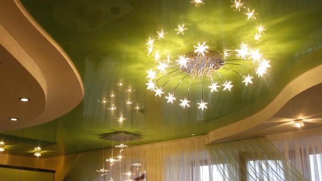 Натяжные потолки. Выбираем дизайн потолков: одноуровневые или двухуровневые, матовые или глянцевые смотреть онлайн