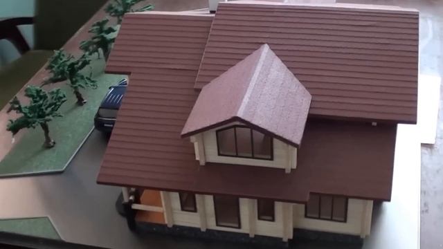 макет деревянного коттеджа (Рондо-С) смотреть онлайн
