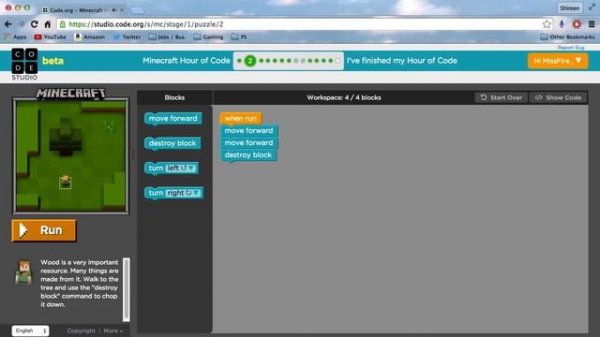 Minecraft Hour of Code Tutorial