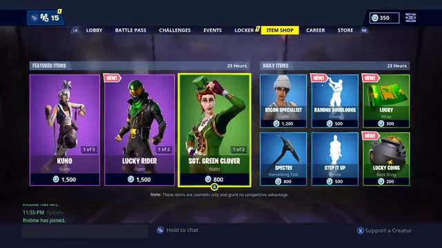 *RARE* SGT.Green Clover and Pot o’ Gold and *NEW* Lucky Rider SKIN|Fortnite смотреть онлайн
