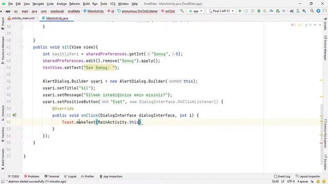 Android Mobil Programlama Dersleri Java & Kotlin #30 Java Uyarı Mesajı (AlertDialog) #AndroidStudio смотреть онлайн