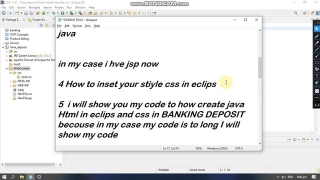 Banking Deposit Calculator in Eclipse IDE with HTML and CSS Design смотреть онлайн