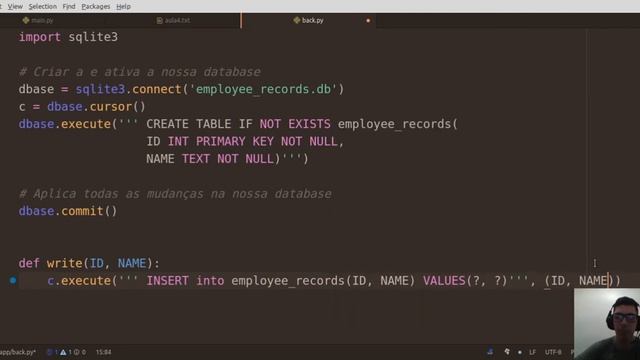PySimpleGUI + SQLite3 - #04 - Projeto e implementação SQLite3 смотреть онлайн