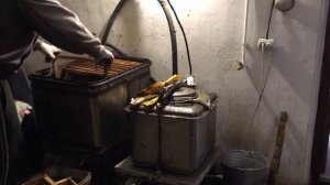 Паровая воскотопка. Перерабатываем воск.