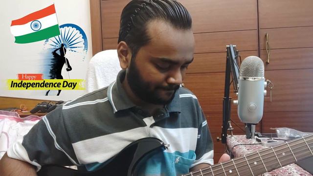 Happy Independence! National Anthem Guitar Cover. Jai hind! смотреть онлайн