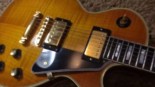 2003 Gibson Les Paul 1968 Reissue '68 RI Custom Amber Honey Burst смотреть онлайн