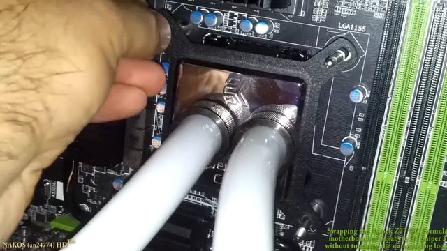 Asrock Z77 OC Formula SWAP With Gigabyte G1 Sniper 3 In Watercooled System (HUN)